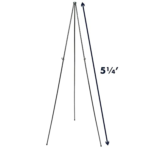 Quartet Easel Stand 63" High Adjustable Telescoping Tripod Display for Office School and Home, Lightweight, Black (29E) (Pack of 12) - size: 1 Count (Pack of 12)