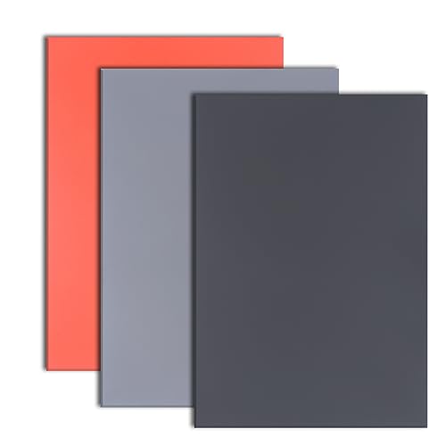Rubber Stamp Sheets for Laser Engraving Machine, 3 PCS A4 Size Engraving Soft Rubber Mats for Laser Cutter to Make Rubber Stamps, Ink Stamp Pads Engraving Tools & Supplies (Tricolor) - color: Tricolor