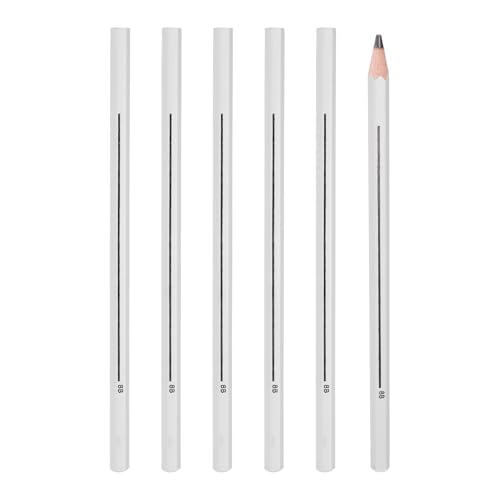 PATIKIL 8B Graphite Pencils for Drawing, 6Pcs Sketching Pencils Wood Art Supplies Set Hexagonal Pen Break-Resistant Lead for Painting Sketching Artist Design - style: 8B