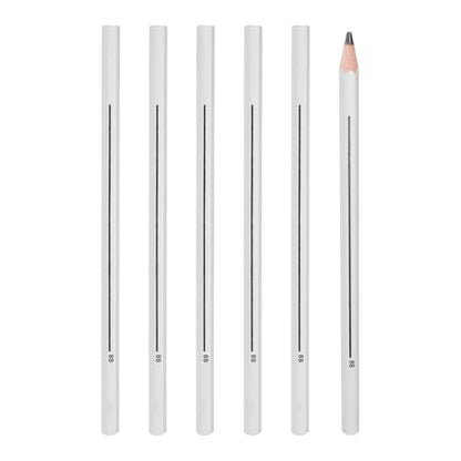 PATIKIL 8B Graphite Pencils for Drawing, 6Pcs Sketching Pencils Wood Art Supplies Set Hexagonal Pen Break-Resistant Lead for Painting Sketching Artist Design - style: 8B