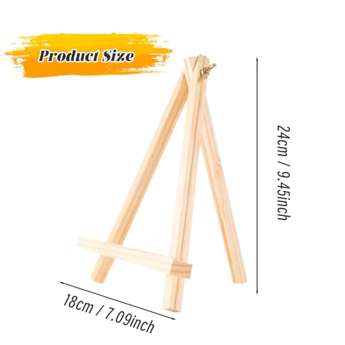12 Pack 9 Inches Wooden Tabletop Easel Stand for Canvas Painting Display | Sturdy Structure, Anti-Slip Stable Base, Perfect for Artists, Adults And Students, Great for DIY Art Craft Drawing Projects