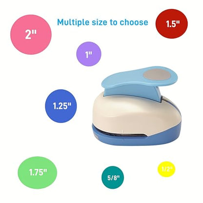 2 Inch Circle Punch 50.8mm Circular Cutter Tool Circle Hole Punch Handmade Paper Craft Lever Punches for Paper Crafts DIY Handmade Crafting Scrapbooking,Cardstock,Greeting Cards Arts Fun Projects - color: Circle-2