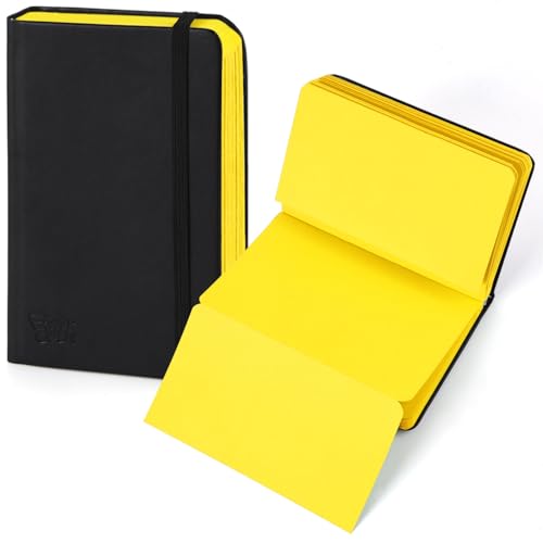 3.5x5.7 Mixed Media Sketch Pad,Folded Colored Paper Sketchbook for Drawing - color: Folded Booklet-Yellow