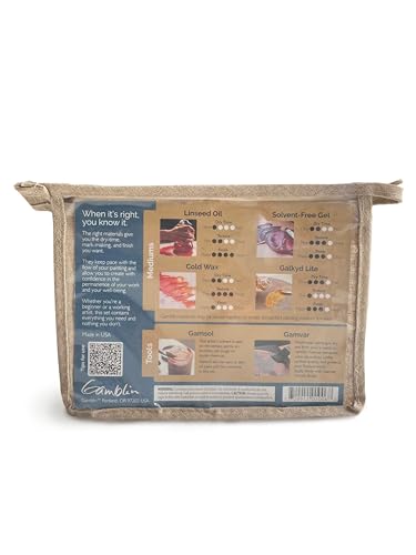 Gamblin Oil Painting Must Haves Mediums Set, Kit Includes 6 Gamblin Trial-Sized Mediums and Varnish