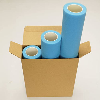 Voomey 9 Inch Foam Paint Roller 3 Pack, High Density Sponge Paint Rollers | for Smooth Wall and Furniture Finishing, Reusable Paint Tools for Home DIY and Professional Use - color: 3pcs blue