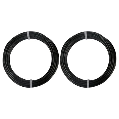2 Rolls Aluminum Craft Wire, 9 Gauge (3mm) Flexible Metal Wire for Jewelry Making, 32.8 Ft (16.4 Ft/Roll) Bendable Armature Wire for Bonsai, Sculpting and DIY Crafts [Black] - size: 9Gauge 16.4Ft Each, style: Black