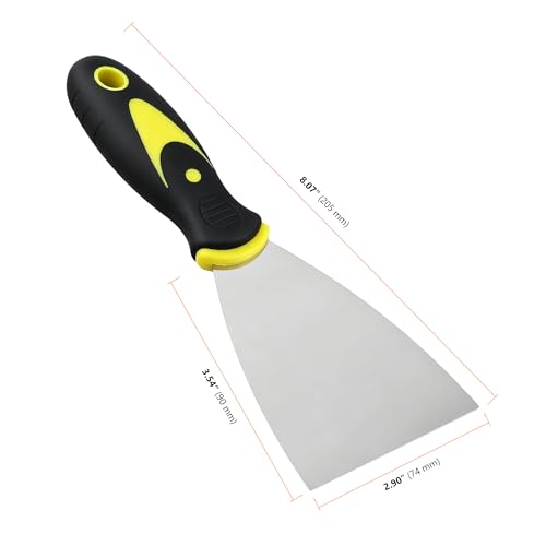3 Inch Putty Knife Set, Stainless Steel Spackle & Drywall Knife