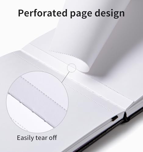 Sketchbook for Drawing, 120 Pages Sketch Book, 122LB/180GSM Thick Paper - color: Back, size: Small 2 PACK (5.5×5.5INCH)