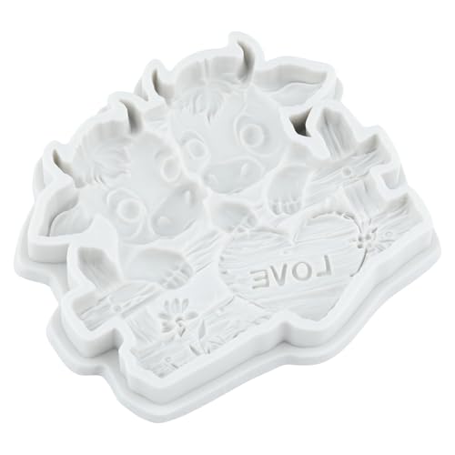 Cow Polymer Clay Molds Cow Love Heart Silicone Mold | DIY Crafts Epoxy Resin Casting Polymer Clay Tools Craft Air Dry Jewelry Making