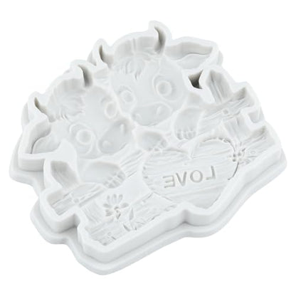 Cow Polymer Clay Molds Cow Love Heart Silicone Mold | DIY Crafts Epoxy Resin Casting Polymer Clay Tools Craft Air Dry Jewelry Making