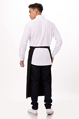 Chef Works Unisex Two Pocket Bistro Apron - color: Black