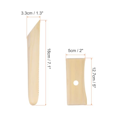 HARFINGTON 2pcs Pottery Ribs 12.7cm 18cm Clay Ceramic Sculpting Tools Set