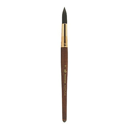 Princeton Neptune Round Brush, Synthetic, Short Handle, Size 18, 1 Count - size: Size 18