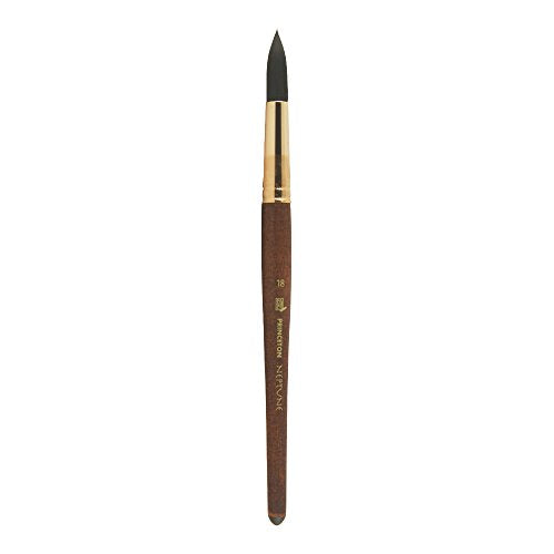 Princeton Neptune Round Brush, Synthetic, Short Handle, Size 18, 1 Count - size: Size 18