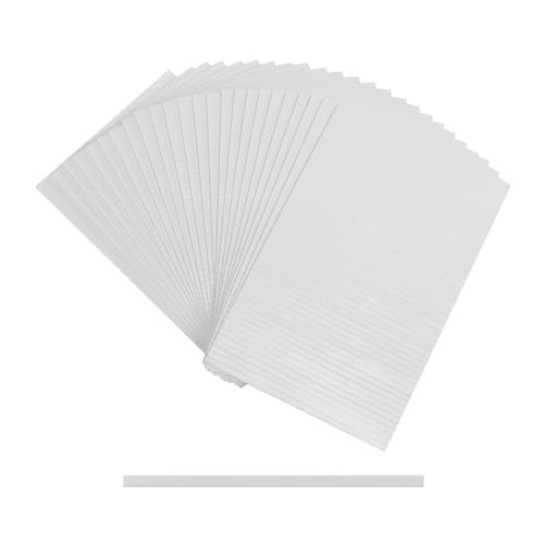 Crafjie 1200 Pieces 3.86 Inch Foam Sticky Strips Double Sided Dual-Adhesive 3D Foam Tapes 24 Sheets for Shaker Card Scrapbooking - size: 3.9x0.12in,1200pcs