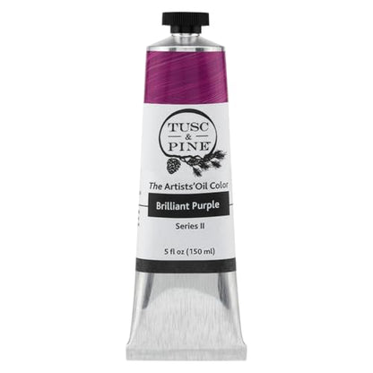 Tusc & Pine Artist Oil Paint - Brilliant Purple, 150 ml, Non-Yellowing, Rich & Creamy Consistency, Maximum Pigment Load, Small Batch Milled Oil Paints Made in the USA - color: Brilliant Purple, size: 5.07 Fl Oz (Pack of 1)