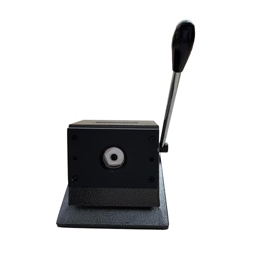 1 Inch Circle Punch Cutter Button Maker Machine for Paper Craft, New Handle Design DIY Hole Die Cutting Tool