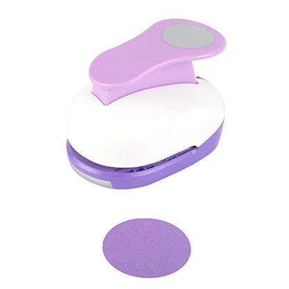 Circle Punch 1.75 inch Craft Lever Circle Shape Lever Punch Handmade Paper Candy Color by Random 1.75 inch（44.5mm） - color: EVA-Circle-1.75