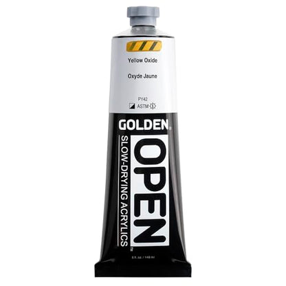 GOLDEN OPEN Slow-Drying Acrylics, Yellow Oxide, 5 fl. oz. Tube - color: Yellow Oxide, size: 5 Fl Oz (Pack of 1)