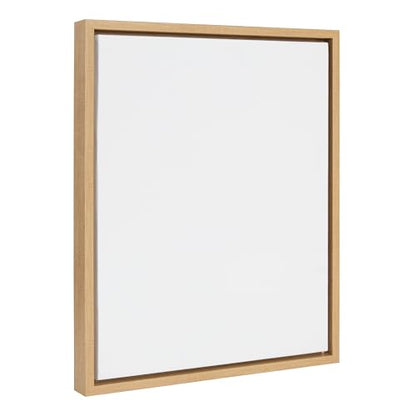 Kate and Laurel Sylvie Blank Framed Canvas Wall Art, 16x20 Natural, Modern Empty Canvas for Paint-Your-Own Art, Ready to Paint Premium Canvas Already Framed - color: Sylvie Natural
