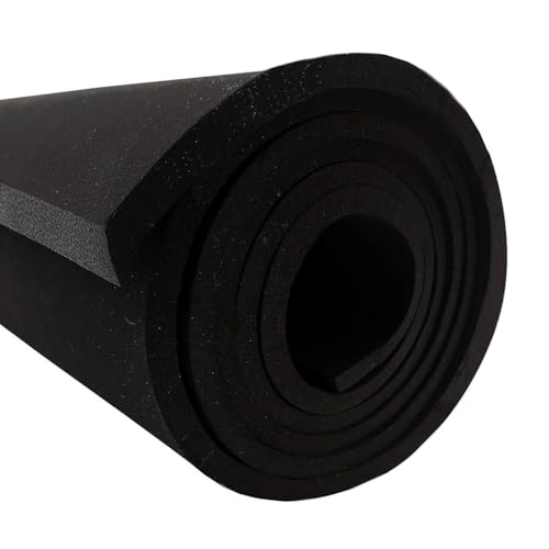 Dualplex Neoprene Sponge Foam Rubber Sheet Roll, Perfect Cosplay Padding, DIY Project Sheet - Easy Cut Non-Adhesive Multi-Function Soundproof Rubber Foam Sheet (14X58 inches X 1/4" Thick) - size: 14X58 inches X 1/4" Thick
