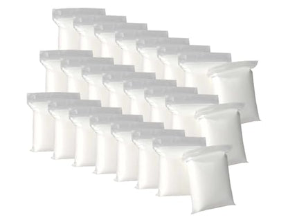 White Air Dry Foam Clay Total 8oz - Super Soft Modeling Clay for Kids Age 3-12, Ultra Light, Safe & Non-Toxic Molding Clay, Perfect for Arts & Crafts, Gift for Boys and Girls, 24-Set of 0.33oz Bags