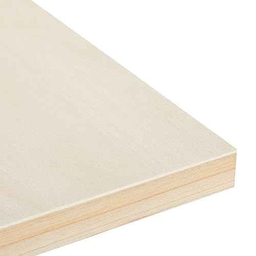 Bright Creations Canvas Boards for Painting - 9 x 12 in, Natural Wood, 6-Pack, Unfinished Deep Cradle - for DIY Wood Panel Signs & Painting Crafts - size: Rect. 9x12in