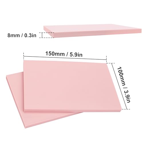 25 Pcs 4"x6" Rubber Linoleum Stamp Carving Blocks for Printmaking, Linocut Artists, Crafts - Light Pink by KUKLIPJIM - color: 25 Pcs 4"x6" Light Pink, size: 25 Pcs 4"x6"