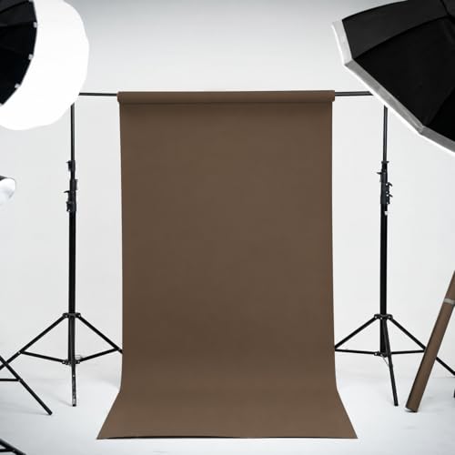 Kate Seamless Paper Backdrop for Photography, Party, Live Streaming, Brown Paper Roll (86''x32.8' Coco Brown) - color: Coco Brown, size: 86''x32.8'