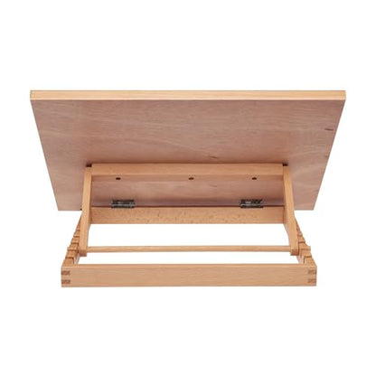 SoHo Urban Artist 12x16 Adjustable Portable Drawing Board Stand Easel, 5 Positions, Natural Beechwood Finish - size: 12x16"