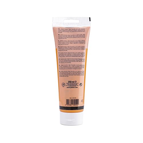 Pébéo 169-052 - Studio Acrylics Fine Paint - Yellow Acrylic - Dark Cadmium Yellow Hue, 250 ml - color: Dark Cadmium Yellow Hue