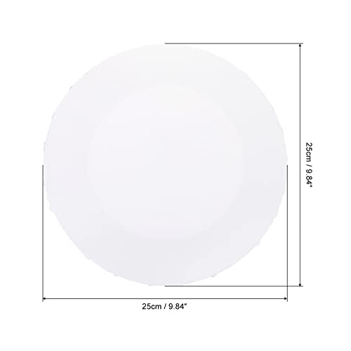 PATIKIL Paint Canvases Panel for Painting, 2 Pack 10x10 Inch Round Wood Frame Stretched Blank Art Board Panels for Acrylic, Oil, Tempera Painting, White - size: 10x10 Inch