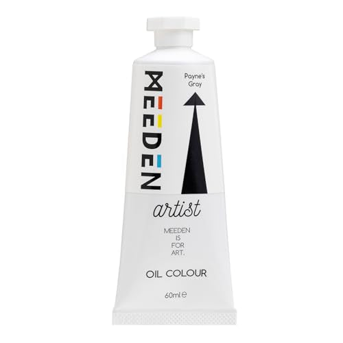 MEEDEN Artist Grade Oil Paint: Payne's Gray - 60ml/2oz Tube | Professional Art Paints and Supplies for Canvas Painting - color: Payne's Gray, size: 2 Fl Oz (Pack of 1)