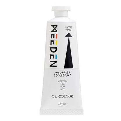 MEEDEN Artist Grade Oil Paint: Payne's Gray - 60ml/2oz Tube | Professional Art Paints and Supplies for Canvas Painting - color: Payne's Gray, size: 2 Fl Oz (Pack of 1)