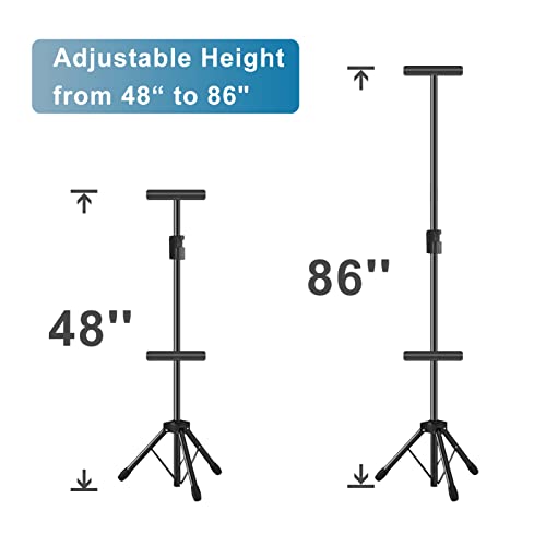 Poster Stand, Metal Adjustable Easel Stand for Painting Canvases Height from 48 to 86 Inch, Including Carry Bag for Table-Top/Floor Drawing, Meeting, Wedding, and Displaying