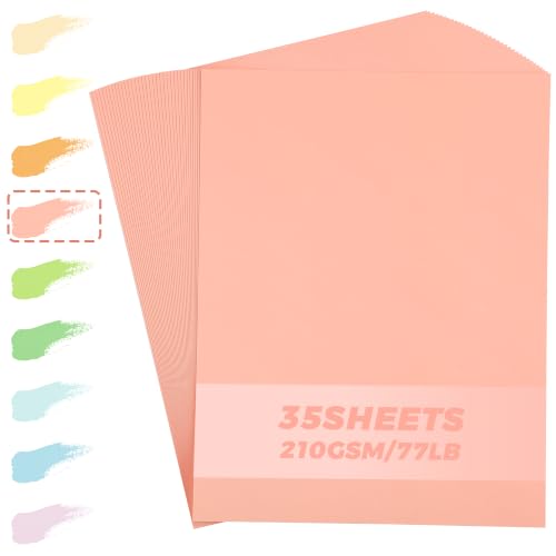 35 Sheets Blush Pink Cardstock - 8.5'' x 11'' 77lb/210gsm - color: Blush Pink