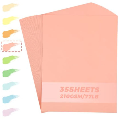 35 Sheets Blush Pink Cardstock - 8.5'' x 11'' 77lb/210gsm - color: Blush Pink