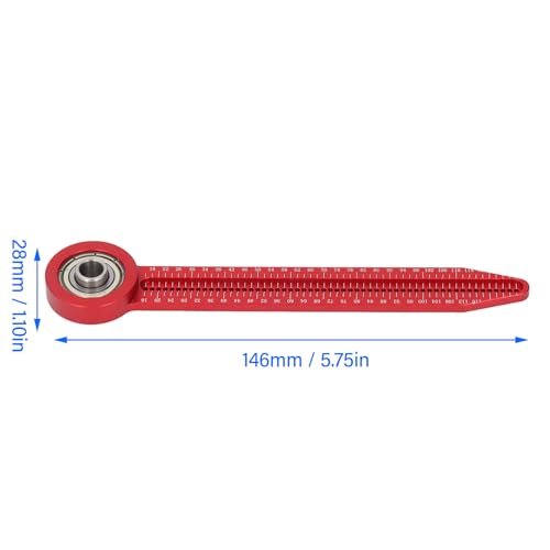 YWBL-WH Woodworking Compass Scriber, 360 Degree Rotating Circular Drawing Tool, Aluminum Alloy, Carpenter Gauge