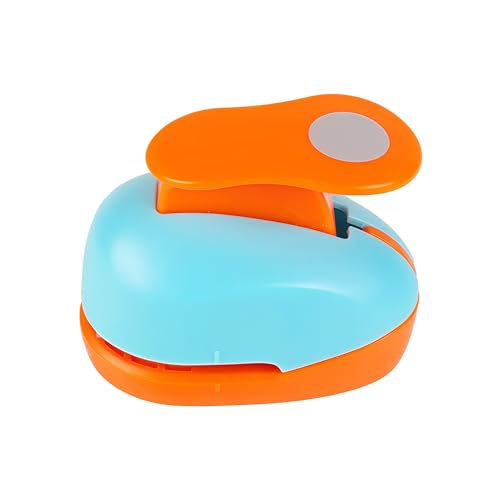 Circle Punch 5/8 inch Craft Lever Circle Shape Lever Punch Handmade Paper Candy Color by Random 5/8 inch（16mm） - color: EVA-Circle-5/8