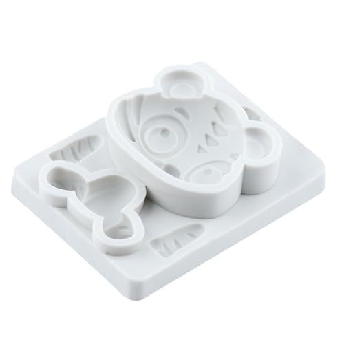 Tiger Polymer Clay Mold Tiger Woodland Animal Silicone Molds - color: Style S