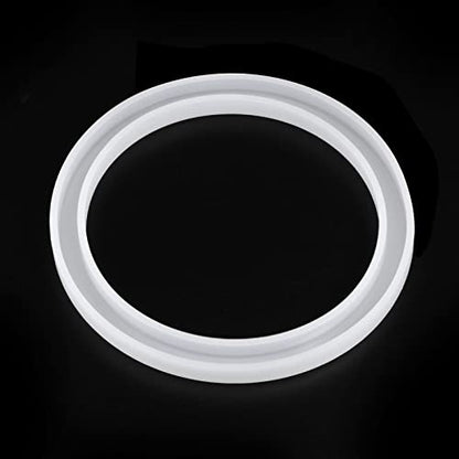 HARFINGTON Bracelet Mold Bangle Ring Mold Silicone Round Square Epoxy 95mm Wristlet Keychains Mold for DIY Resin Bangle Bracelet Car Key Chain Jewelry Making - size: 90mmx110mm