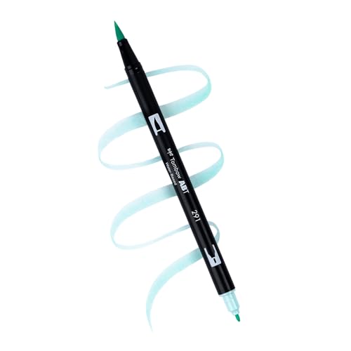 Tombow 56242 Dual Brush Pen Art Markers, Teatime, 6-Pack. Brush/Fine Tips