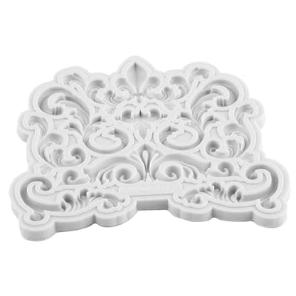 Baroque Polymer Clay Molds Baroque Scroll Relief Silicone Mold | Filigree Mold DIY Crafts Epoxy Resin Casting Polymer Clay Tools Craft Air Dry Jewelry Making - color: Style M