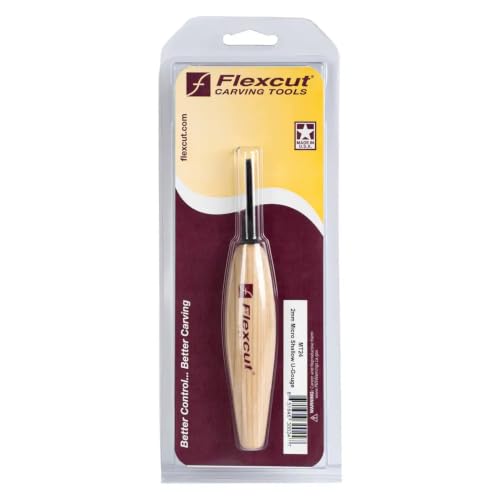 FLEXCUT Micro Shallow/Deep U-Gouge, Razor Sharp High Carbon Cutting Blade - color: Micro Shallow U-Gouge, size: 2 mm