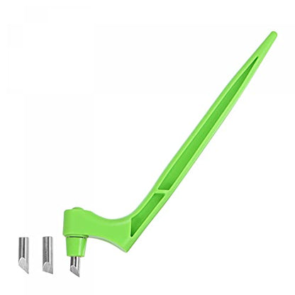 uxcell Craft Cutting Tools, 360 Degree Rotating Blades Stainless Steel Cutter with 15 30 45 Degree Blade for DIY Crafts Stencils Scrapbooks, Green - color: Green