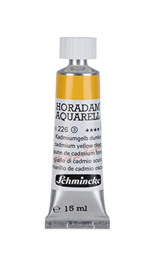 Schmincke HORADAM AQUARELL cadmium yellow dark 15 ml, 14226006 - color: 226 cadmium yellow deep, size: 0.5 Fl Oz (Pack of 1)
