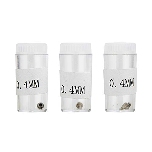 3PCS 0.4mm Airbrush Nozzles and Needles Replacement Parts with 11 in 1 Airbrush Cleaning Repair Tool for Airbrush Gun - size: 3PCS 0.4mm Nozzle and Needles/Cleaning Kit