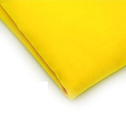 INTBUYING Silk Screen Mesh Screen Printing Fabric 200 Mesh (80T) Yellow 3 Yards Long 50 Inches Wide - color: 200 Mesh (80t) Yellow, size: 50-Inches-Wide