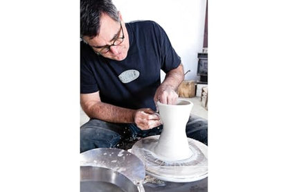 Mudtools White MudSponge – Fine Finishing Pottery Sponge for Clay, Ceramics, and Wheel Throwing | Compressed, Durable, Perfect for Smoothing and Detail Work - color: White