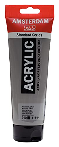 Amsterdam Standard Series Acrylic Tube 250ml Neutral Grey 710 (17127100) - color: Neutral Grey, size: 8.45 Fl Oz (Pack of 1)